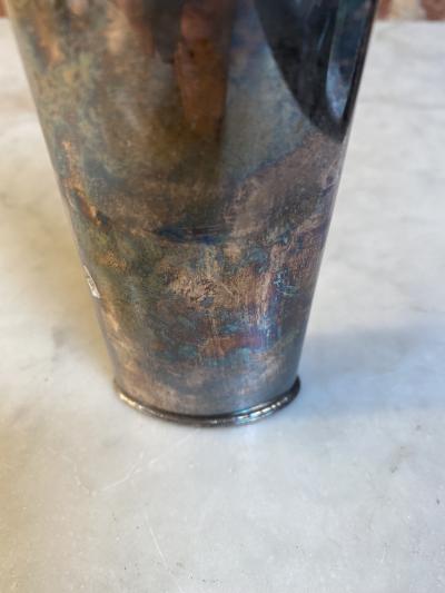 Italian Silver Candle Holder 1950s