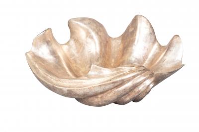 Italian Silver Leaf Shell Form Bowl