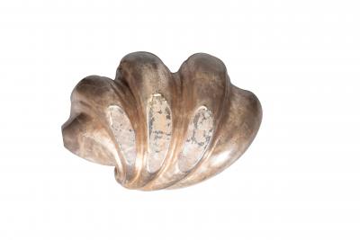 Italian Silver Leaf Shell Form Bowl