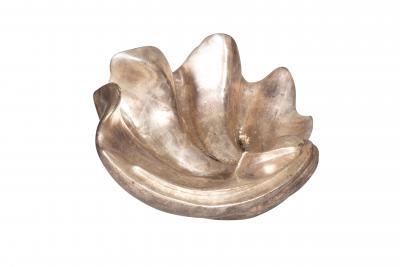 Italian Silver Leaf Shell Form Bowl