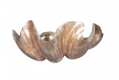 Italian Silver Leaf Shell Form Bowl