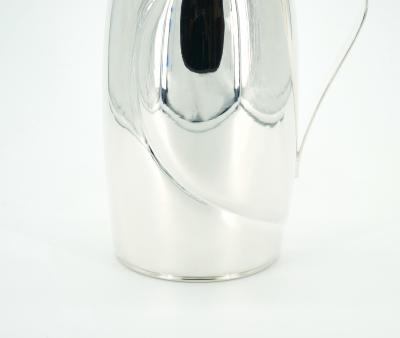 Italian Silver Plated Exterior Insulated Interior Hot Cold Thermos