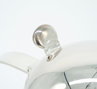 Italian Silver Plated Exterior Insulated Interior Hot Cold Thermos