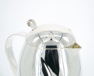 Italian Silver Plated Exterior Insulated Interior Hot Cold Thermos