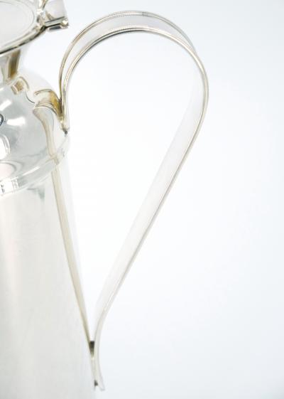 Italian Silver Plated Insulated Interior Hot Cold Beverage Thermos