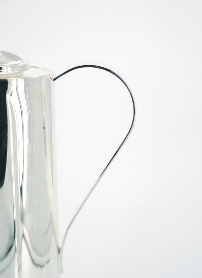 Italian Silver Plated Insulated Interior Hot Cold Thermos