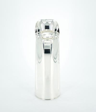 Italian Silver Plated Insulated Interior Hot Cold Thermos