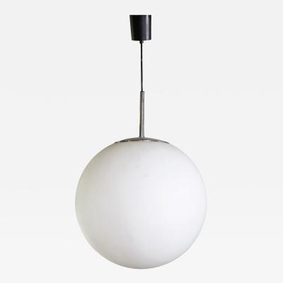 Italian Single Opaline Ball Hanging Fixture 70s