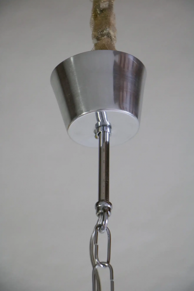 Italian Space Age Pendant Ceiling Lamp Red Color Murano Glass by Mazzega 1970s