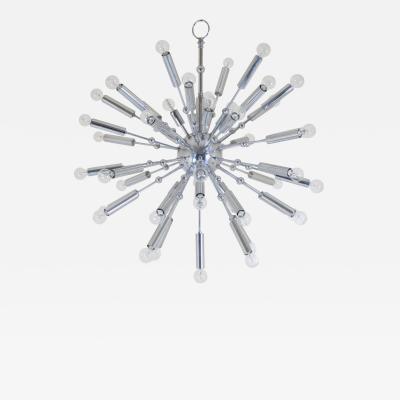 Italian Sputnik Chandelier in Nickel