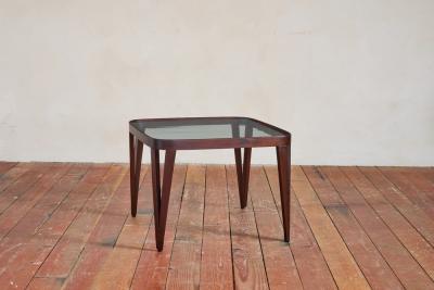 Italian Square Glass Table