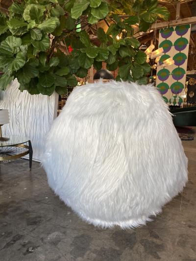 Italian Swivel Armchair of the 70s Neanderthal style