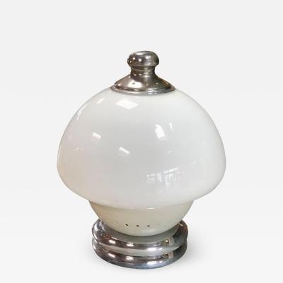 Italian Table Lamp 1960s Double White Orb