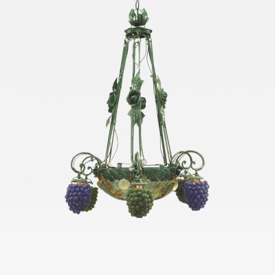 Italian Venetian 6 arm chandelier