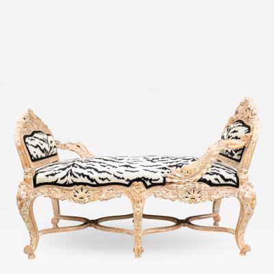 Italian Venetian Bleached Tete a tete with Zebra Print