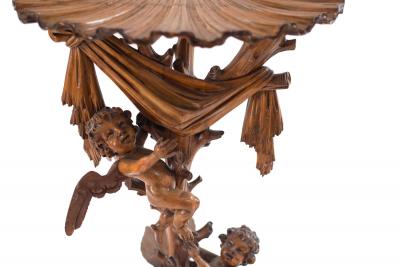 Italian Venetian Carved Fruitwood Pedestal