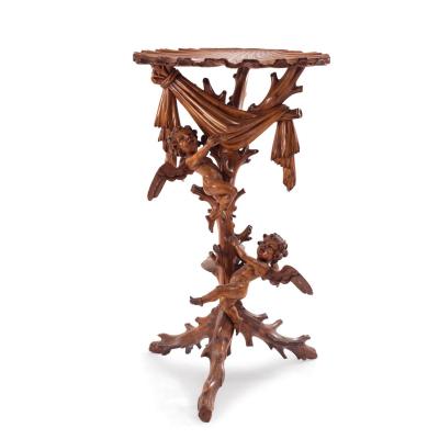 Italian Venetian Carved Fruitwood Pedestal