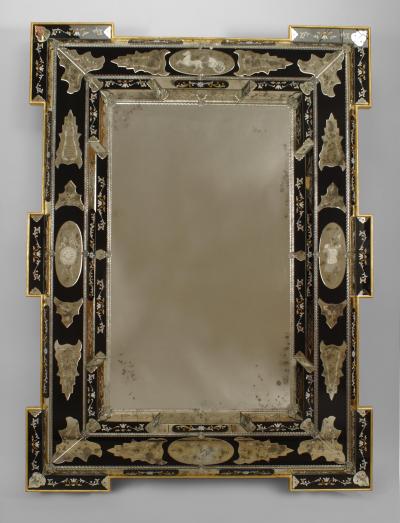 Italian Venetian Etched Wall Mirrors