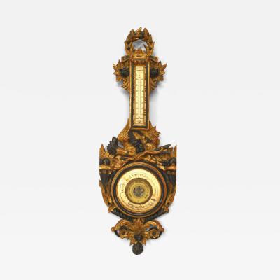 Italian Venetian Gilt Wood Barometer