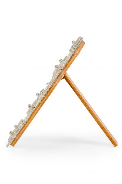 Italian Venetian Glass Easel Vanity Mirror