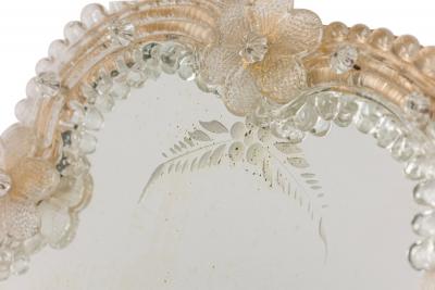 Italian Venetian Glass Easel Vanity Mirror