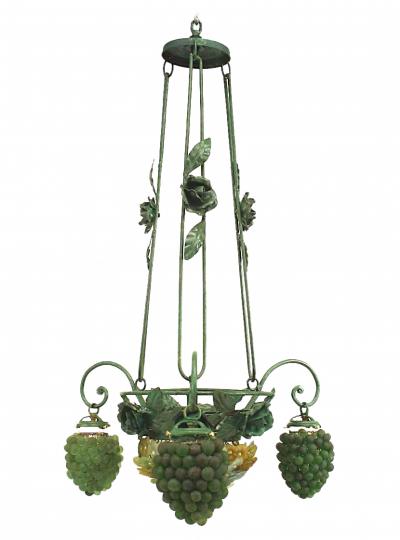 Italian Venetian Grape and Flower Chandelier