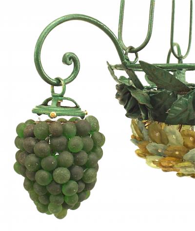 Italian Venetian Grape and Flower Chandelier