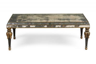 Italian Venetian Mid Century Mirrored Coffee Table