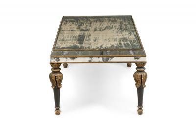 Italian Venetian Mid Century Mirrored Coffee Table