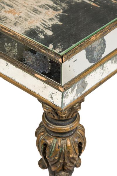 Italian Venetian Mid Century Mirrored Coffee Table