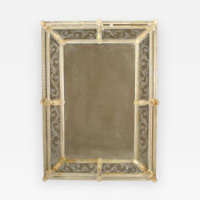 Italian Venetian Murano Wall Mirror