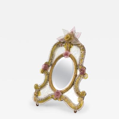 Italian Venetian Murano dressing table mirror