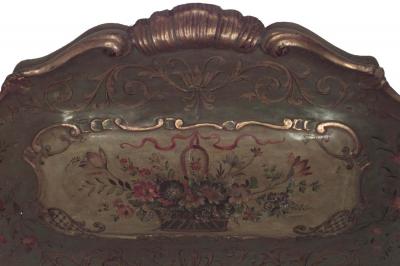 Italian Venetian Painted Twin Beds