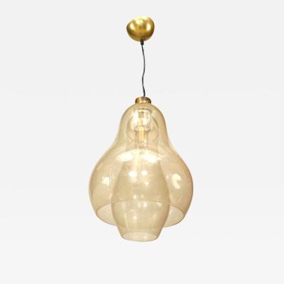 Italian Venetian Pulegoso Gold Dusted Glass Lantern