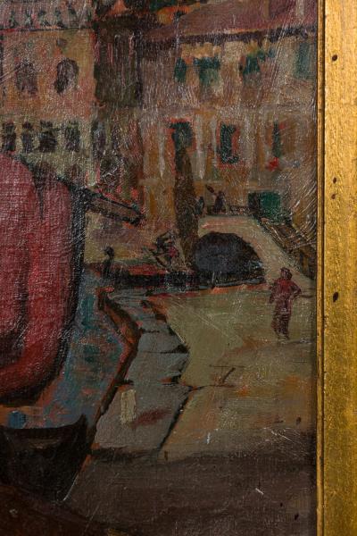 Italian Venetian Seascape of Canal