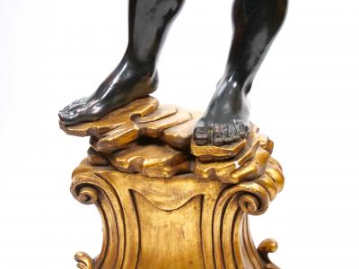 Italian Venetian Style Blackamoor Torchiere Floor Lamps Circa 1940s