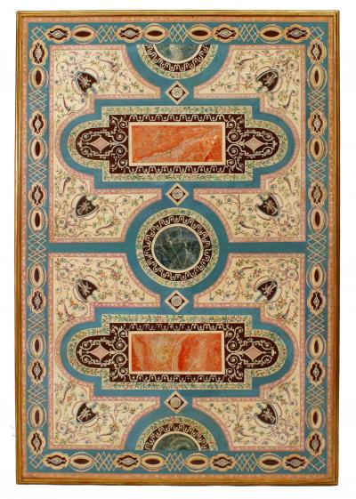 Italian Venetian Style Painted Panel Coffee Table