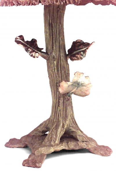 Italian Venetian Style Silver Gilt Kissing Peacock Center Table