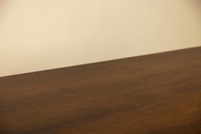 Italian Vintage Dining Table in Mahogany Rosewood and Brushed Brass Italy