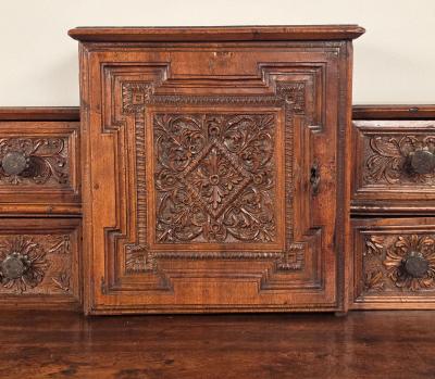 Italian Walnut Baroque Chest circa 1780