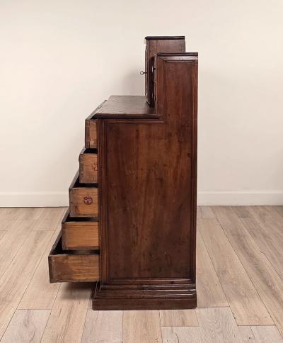 Italian Walnut Baroque Chest circa 1780