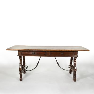 Italian Walnut Baroque Period Writing Table Italy Circa 1650