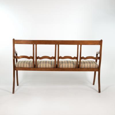 Italian Walnut Bench circa 1880
