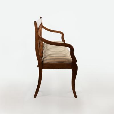 Italian Walnut Bench circa 1880