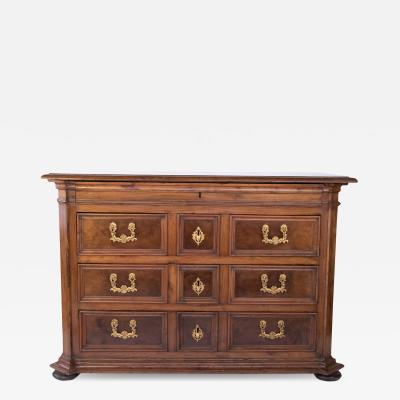 Italian Walnut Commode Likely Lomardy