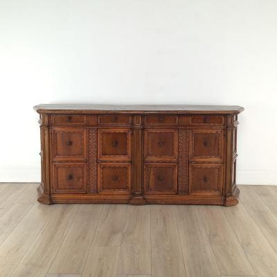Italian Walnut Credenza circa 1800 with Restoration