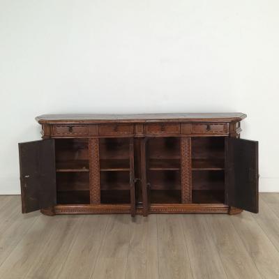 Italian Walnut Credenza circa 1800 with Restoration