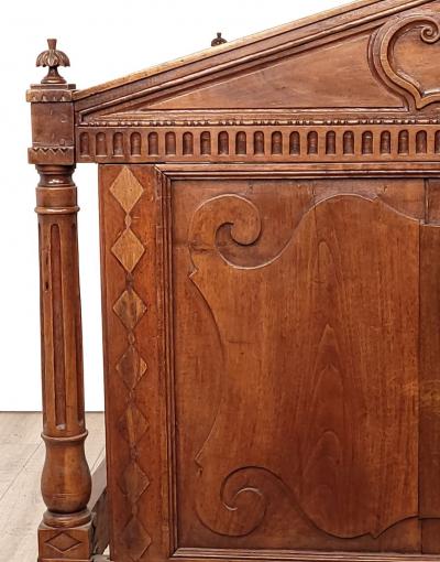 Italian Walnut Daybed circa 1820