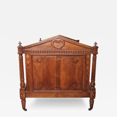 Italian Walnut Daybed circa 1820