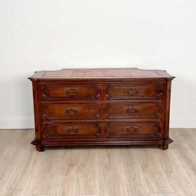 Italian Walnut Desk Adapted from 18th Century Elements 19th Century